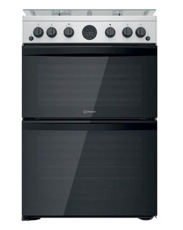 Indesit ID67G0MCX/UK 60cm Gas Double Cooker + Installation