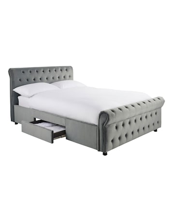 Kingston Velvet Storage Bed Frame