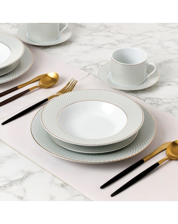Waterside Diamond 20 Piece Dinner Set