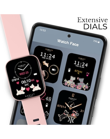 Radley Series 32 Silicone Strap Smart Watch - Pink