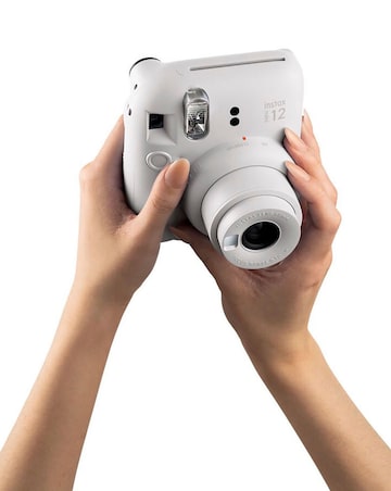 Fujifilm Instax Mini 12 Instant Camera with 20 Shot Film Pack - Clay White