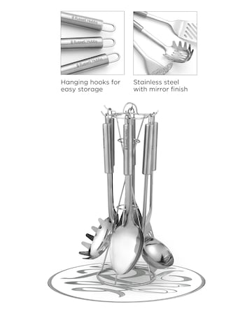 Russel Hobbs 6 Piece Utensil Set Stand