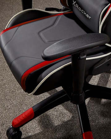 X Rocker Agility Compact eSports Gaming Chair for Juniors - Black / Red