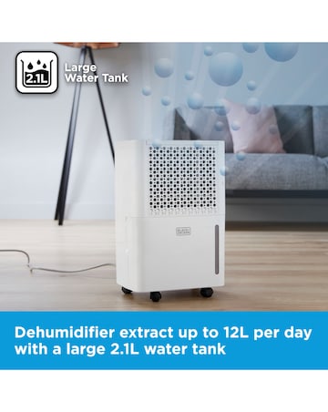 BLACK+DECKER 12L Smart Dehumidifier LED Display