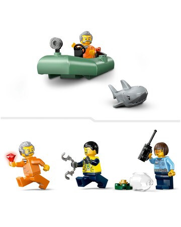 LEGO City Police Boat Chase Toy Building Set 60456