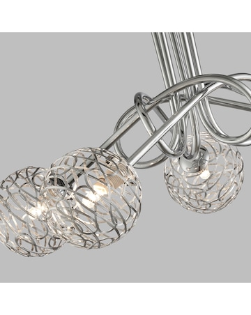 Twist Five Light Ceiling Fitting