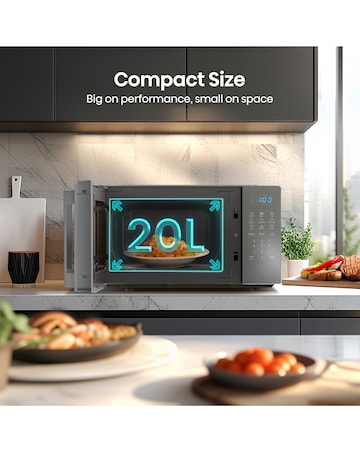 Hisense H20MOMSS4HGUK Mirror Silver Microwave 20L