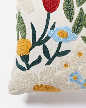 Eva Boucle Floral Cushion