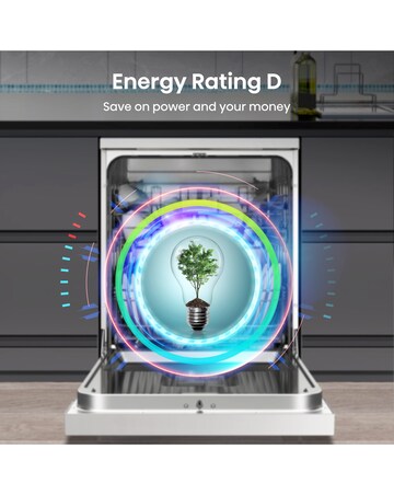 Hisense HS642D90WUK 14 Place Settings Dishwasher - White