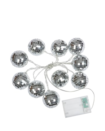Three Kings Silver GlitterBall Lights