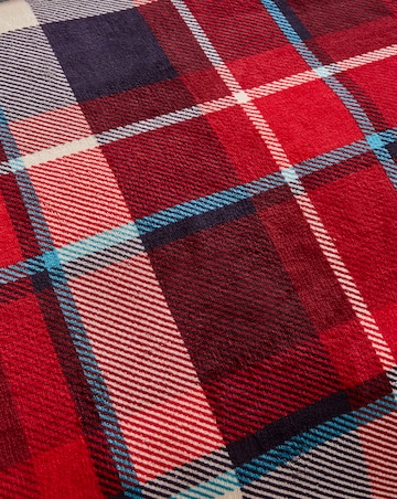 Christmas Check Fleece Duvet Cover Set