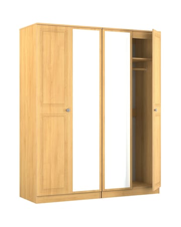 Richmond Ready Assembled 4 Door Wardrobe
