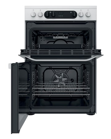 Hotpoint HDM67V9CMW/UK 60cm Electric Double Cooker + Installation
