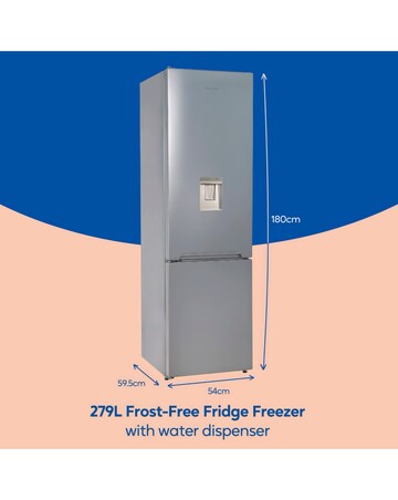 Russell Hobbs RH180FFFF551E1SWD Frost Free Fridge Freezer with Water Dispenser