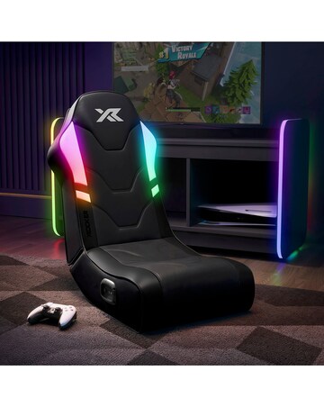 X Rocker Shadow RGB 2.0 Stereo Audio Gaming Floor Rocker