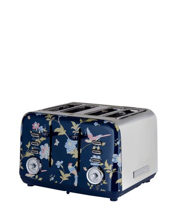 Laura Ashley Elevden Navy 1.7L Dome Kettle and 4 Slice Toaster Bundle