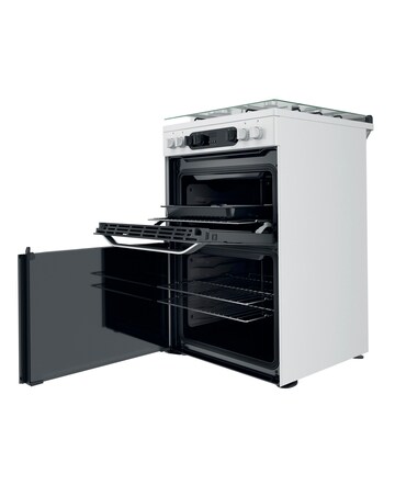 Hotpoint HDM67G9C2CW/UK Dual Fuel Double Cooker - White