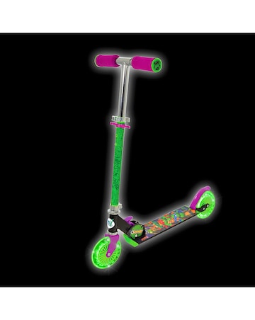 MoVe Turtles Folding Inline Scooter with Light Up Wheels