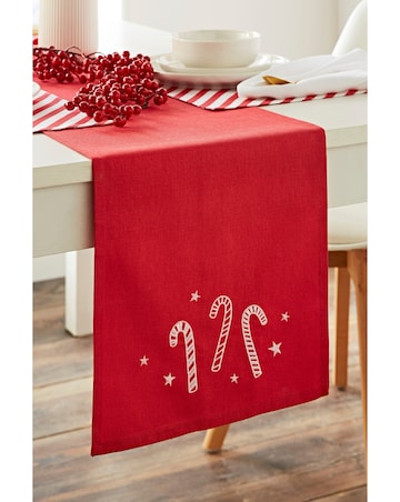 Catherine Lansfield Candy Cane Runner
