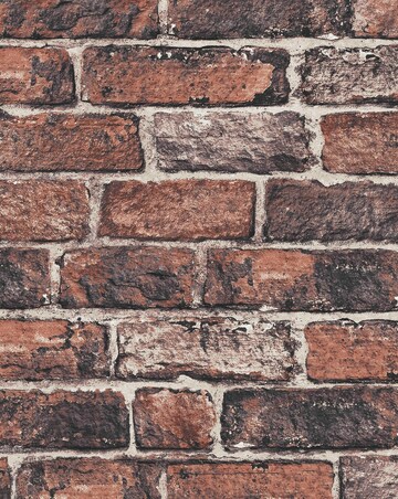 Fresco Red Brick Effect Wallpaper