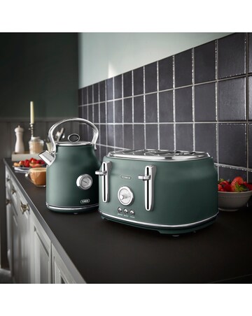 Tower Renaissance 4 Slice Green Toaster