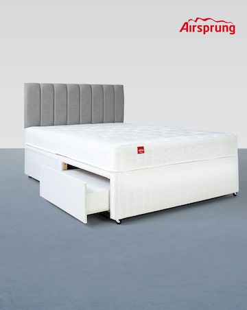 Airsprung Sacramento Deep Quilt Divan Set with 2 Drawers