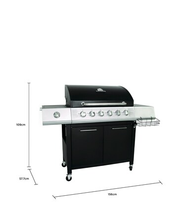 Charles Bentley 6 Burner Gas BBQ with Side Burner Bundle