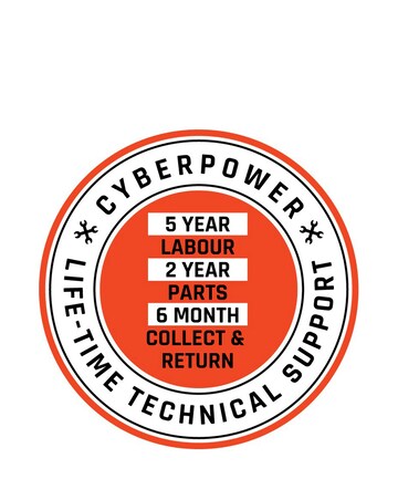 CyberpowerPC Eurus Gaming PC - Core i5-10400F RTX 3050 8GB RAM 500GB NVMe SSD