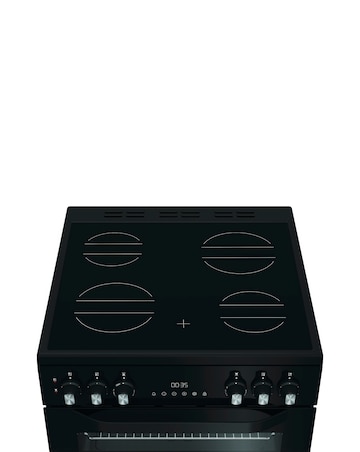 Hotpoint HDE6VDB1 60cm Electric Double Cooker with Multiflow - Black + Install