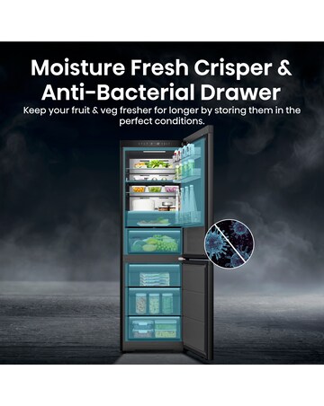 Hisense KitchenFit RB5K330GSFC Smart 60/40 Fridge Freezer - Black