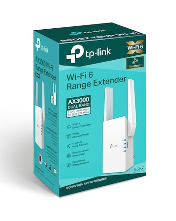 TP-Link AX3000 Wi-Fi 6 Dual Band (Mesh) Range Extender