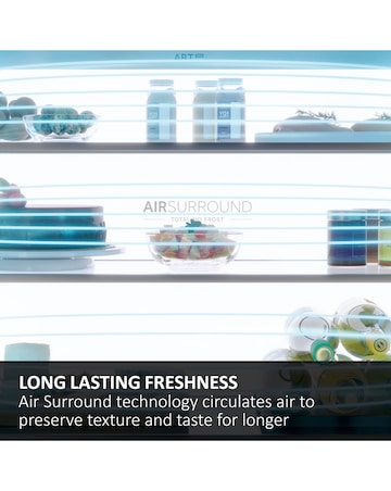 Haier Series 3 HDPW3618DNPK Wifi Connected 185cm 60/40 Fridge Freezer - Silver