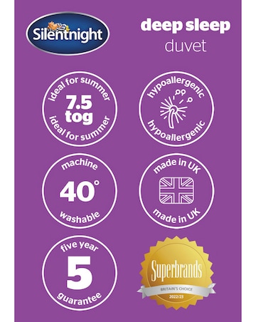 Silentnight Deep Sleep 7.5 Tog Duvet