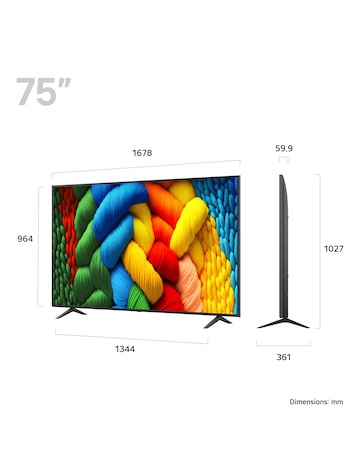LG 75NANO80A6B 75in NanoCell AI 4K Smart TV