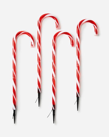 Candy Cane Path Lights - Set of 4