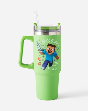 Minecraft Steve & Creeper 900ml Tumbler & Straw