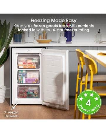 Abode A85UCFZ482E1W 50cm Undercounter Freezer - White