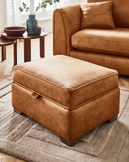 Goliath Faux Leather Storage Footstool