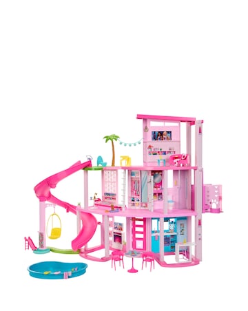 Barbie Dreamhouse Playset with 75+ Accessories & 3-Story Slide