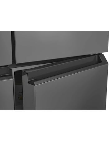Hoover HHCR3818ENPL Non-Plumbed American Fridge Freezer Silver + Install