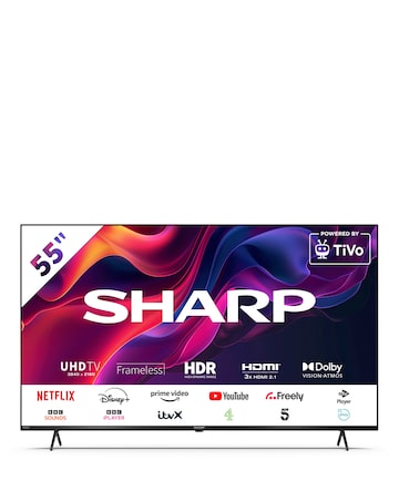 Sharp 4T-C55GK4245KB 55in Smart UHD Tivo LED TV
