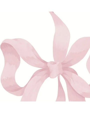 Cath Kidston Ribbon Bow Pink Wallpaper