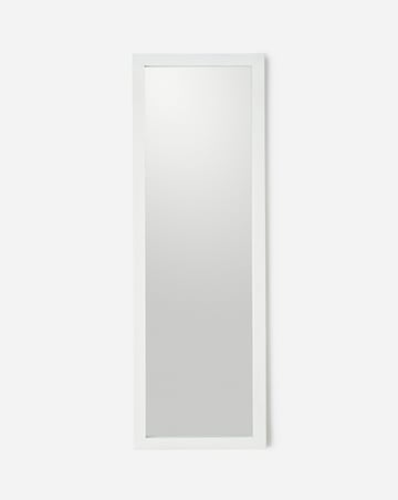 Long Wall Mirror - White