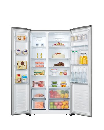 Fridgemaster MS91520DES American Fridge Freezer with Water Dispenser - Silver