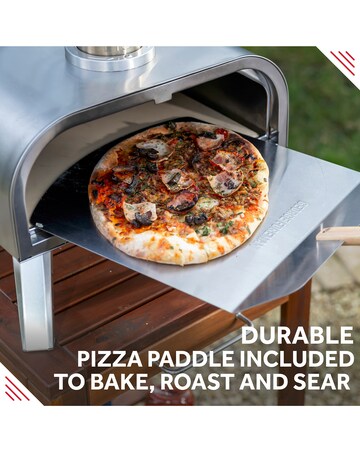 George Foreman 16" Stainless Steel Wood Pellet Pizza Oven