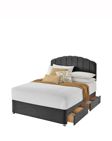 Silentnight Velvet 4 Drawer Divan Base Only