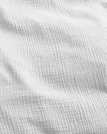 Cotton Crinkle Muslin Duvet Set - White
