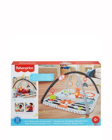 Fisher-Price 3-in-1 Music, Glow and Grow Baby Gym