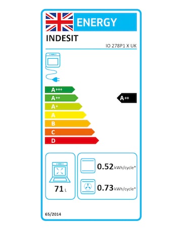 Indesit Turn&Go IO278P1XUK Built-In Electric Single Oven Pyrolytic Clean Install