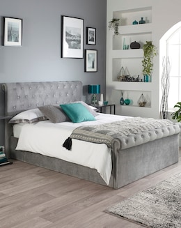 Aspire Chesterfield Side Lift Ottoman Bed